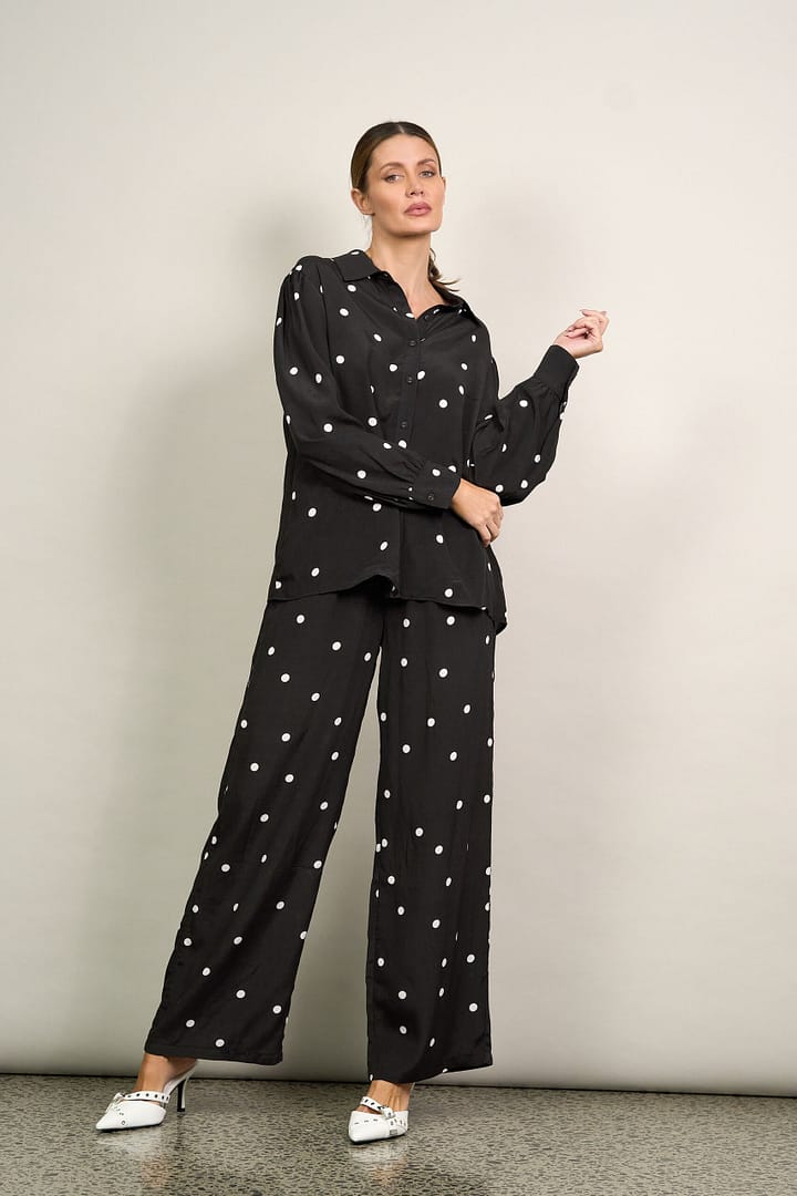 Viscose Relaxed Shirt Black Liberty Rose