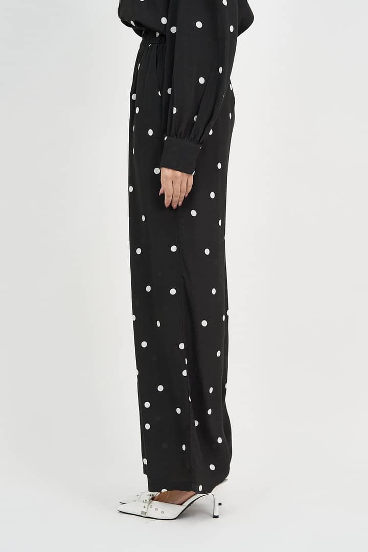 Viscose Relaxed Pant Black Liberty Rose