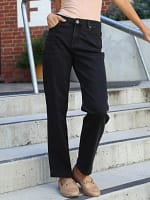 Mid Rise Cigarette Leg Jean Blue Leoni