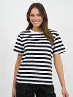 Cotton Jersey Stripe Tee Stripe Liberty Rose
