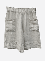Linen Pocket Front Short White La Strada