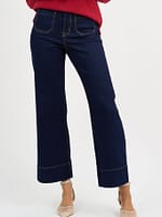 Pocket Front Wide Leg Jean