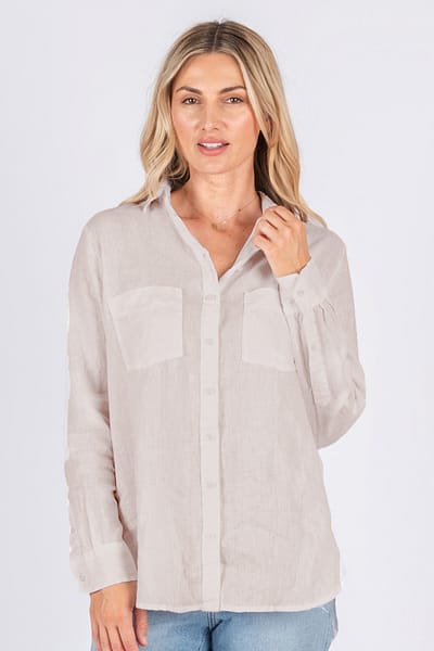 Classic Linen Shirt Natural Worthier
