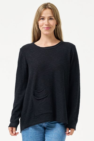 Double Pocket Knit Black Worthier