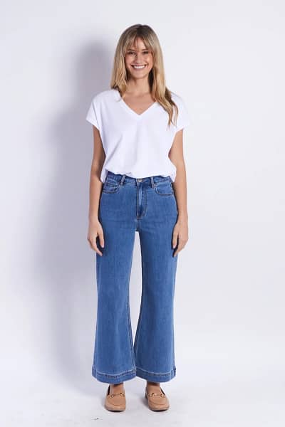 Cuff Detailed Denim Jean Blue Leoni