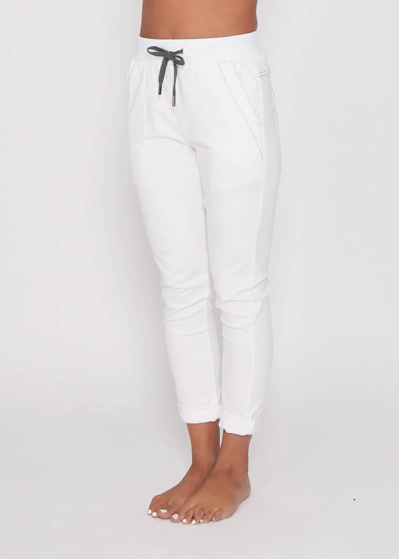 Chino Jogger White Leoni